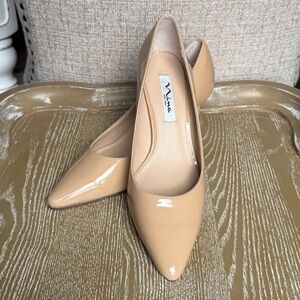 Nina 60 Patent Leather Heels Nude Size 9.5